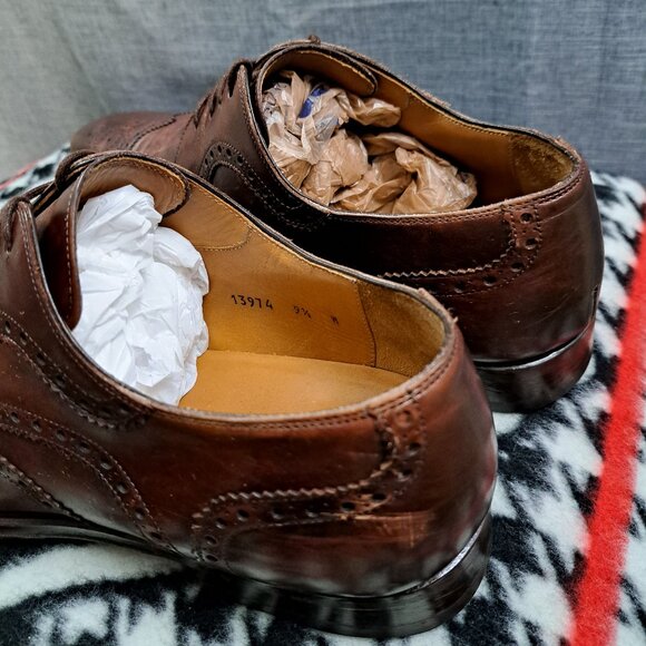 %Magnanni Men Oxford Dress Shoes Brown Size 9.5 W / D6 main image 8